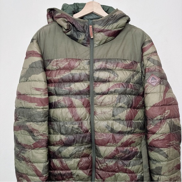 Burton Mens Xlarge Insulated Camo Outdoor Puffer Jacket - Picture 2 of 16